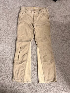Carhartt Tan Utility Cargo Pants CUSTOM FLARED !👍